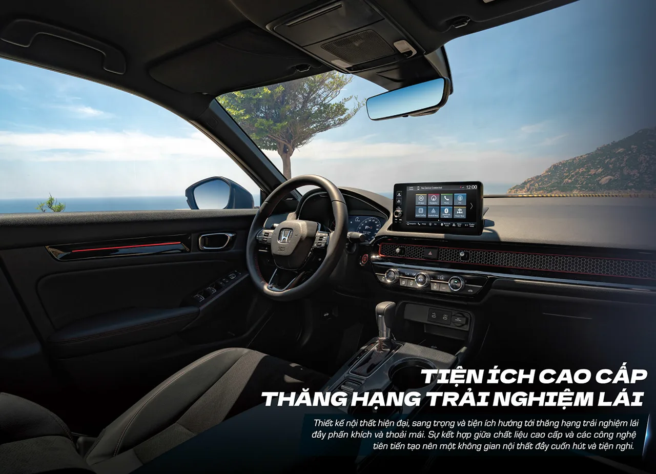 HONDA CIVIC Không gian lái thể thao tiện ích trên Honda Civic