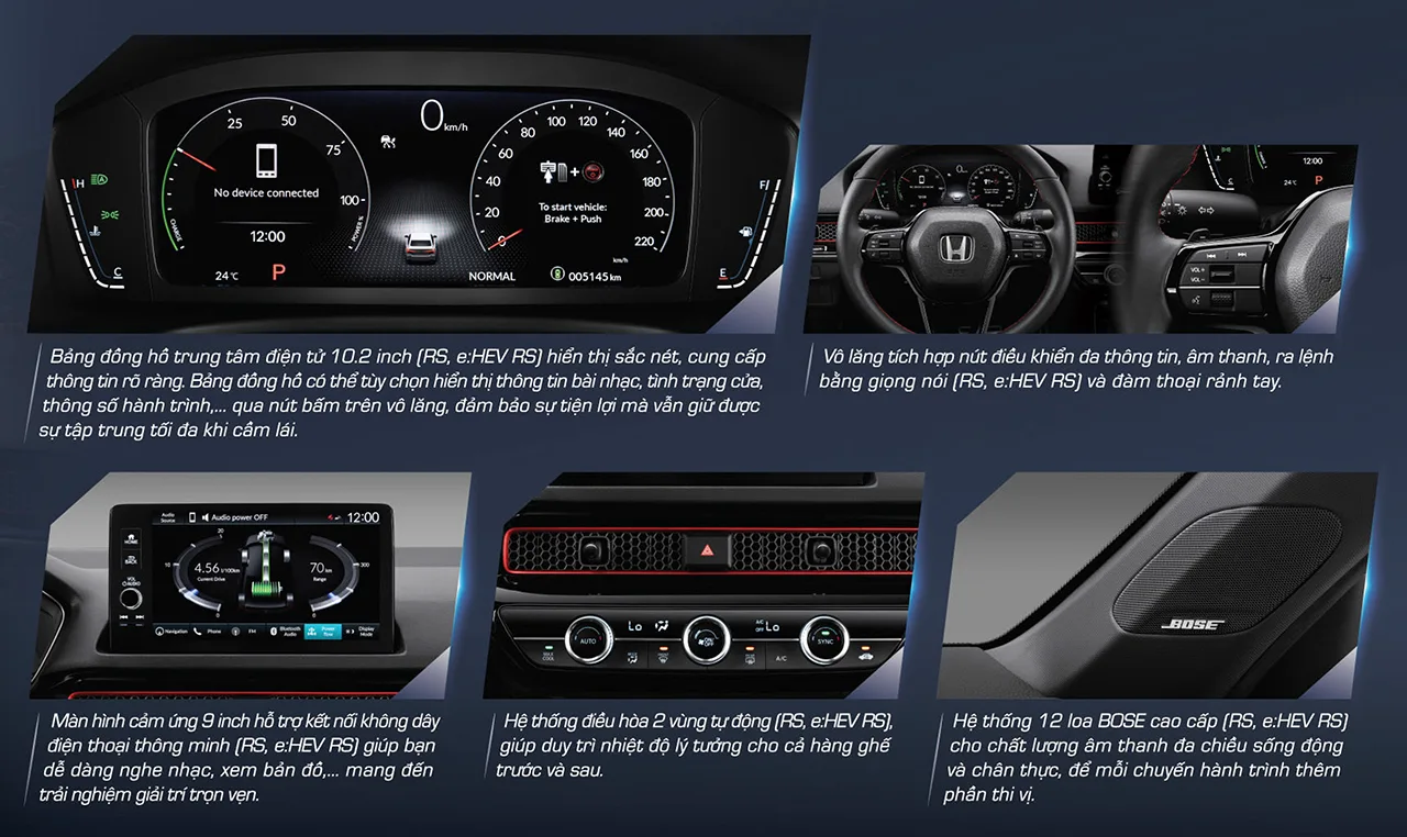 HONDA CIVIC Hệ thống hiện thị và giải trí cao cấp trên Honda Civic