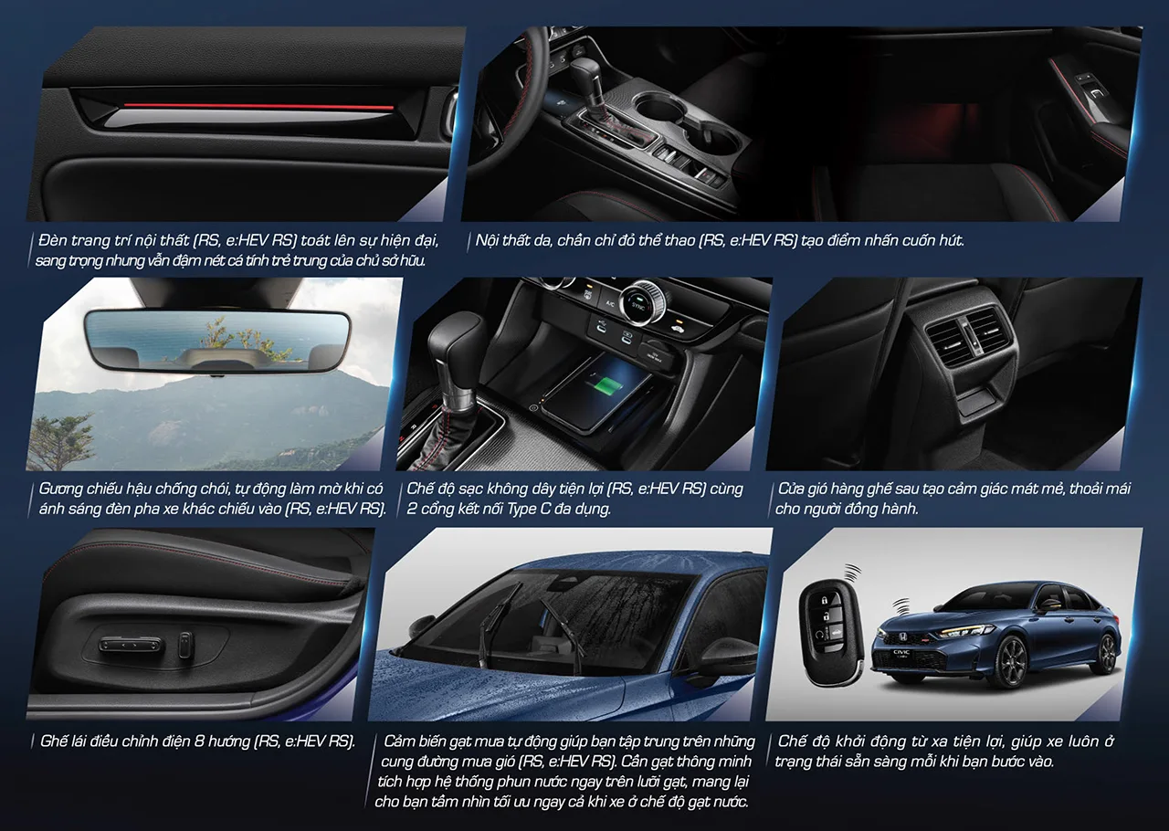 HONDA CIVIC Honda Civic trang bị các tiện ích cao cấp vượt trội