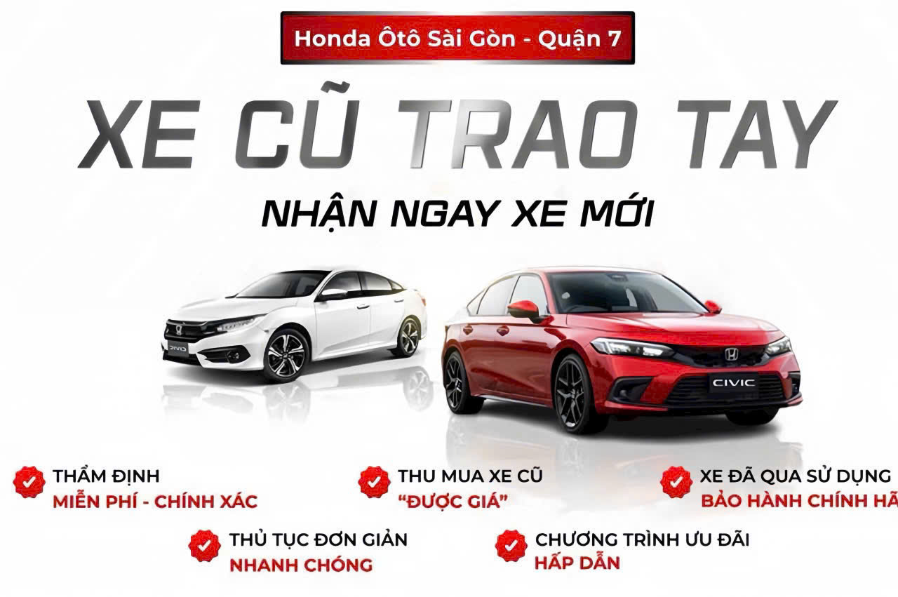 Xe Đã Qua Sử Dụng Chính Hãng Xe đã qua sử dụng chính hãng Honda