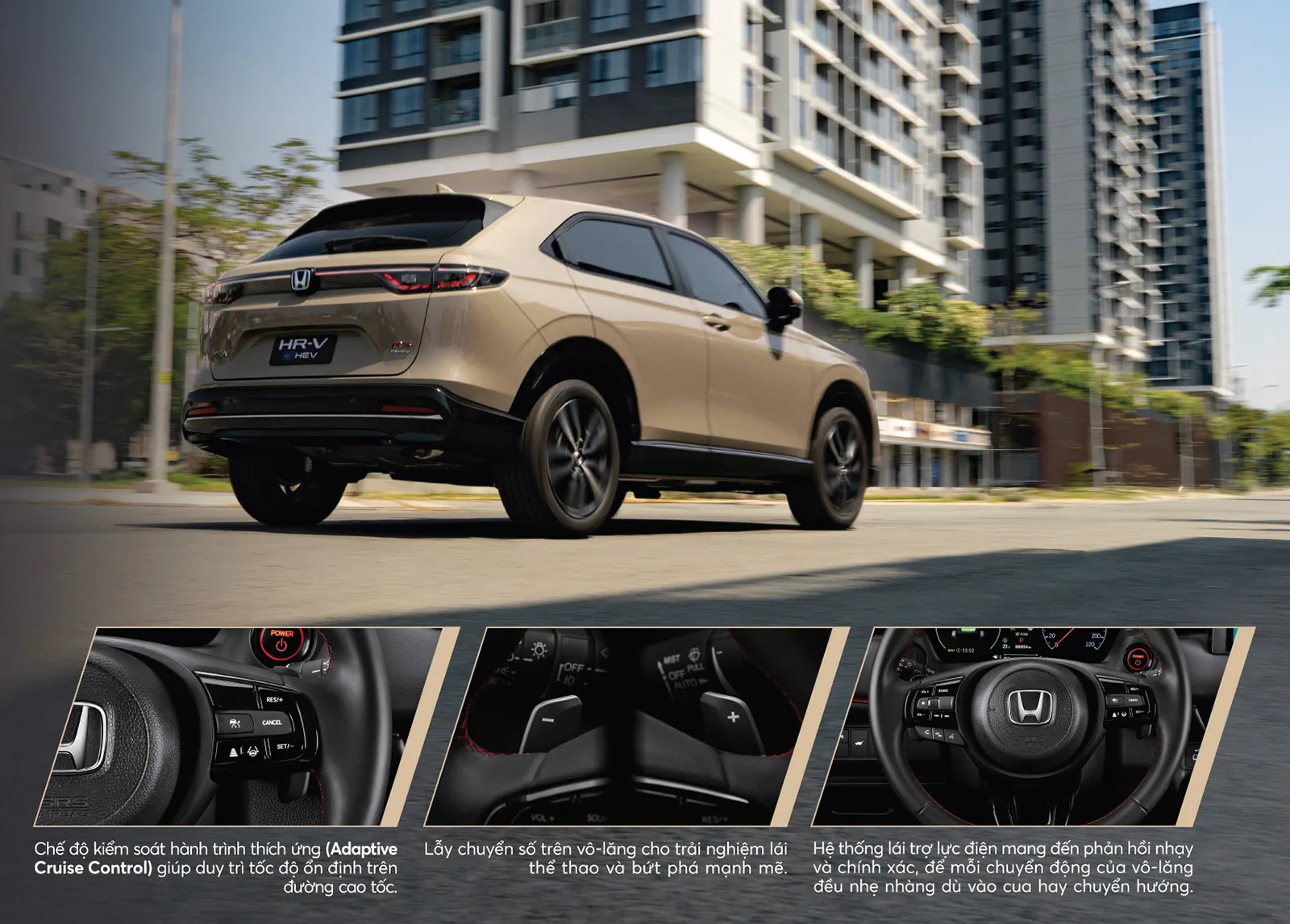 HONDA HRV Honda HRV trang bị đầy đủ tính năng tích hợp trên vô lăng